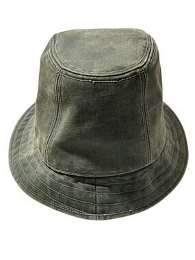 Kangol Oil Coated Canvas Gaffer Trilby Bucket Hat Fedora L Army Green Mens